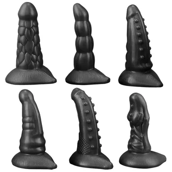 Liquid Silicone Big Monster Dildo Anal Plug Prostata Massage Vaginal  Anus Dilator Stimulator Masturbate Sex Toys For Women Men 4