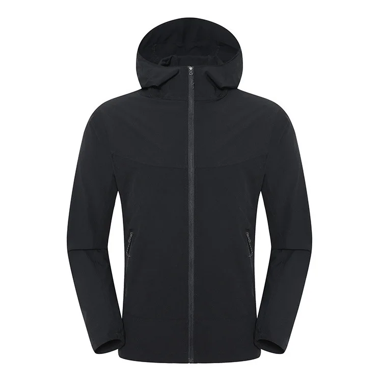 

Spring And Autumn Outdoor Sports Elasticity Thin Jacket Quick-Drying Sports Trench Coat Men Single Layer Raincoat Jacket
