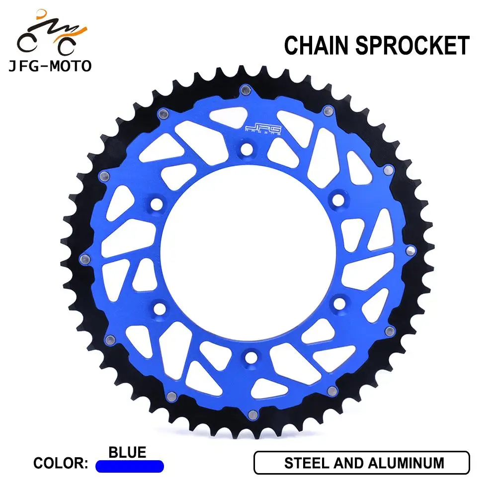 Motorcycle 48 49 50 51T CNC Chain Sprocket For YAMAHA YZ125 TTR230 WR250F WR250R WR250X YZ250 YZ250F YZ426F WR426F WR450F YZ450F |