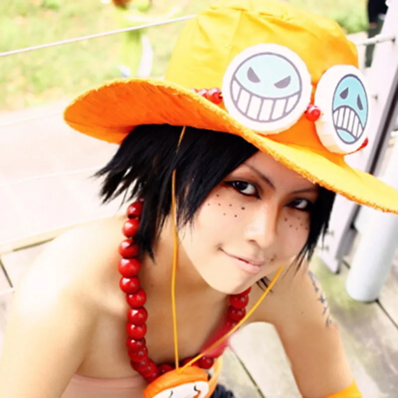 Высококачественное Аниме One Piece Portgas D. Мужской термостойкий парик для косплея Ace