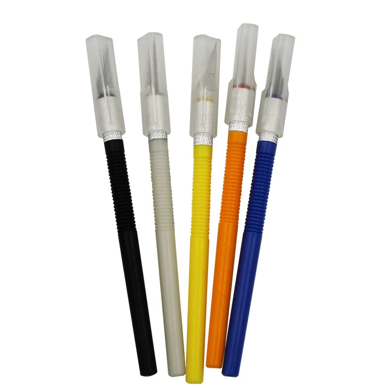 Metal Knife Kit Scalpel Knife Tools Non-Slip Blades Engraving Knife Mobile Mobile Phone Film Paper Cut Handicraft Carving