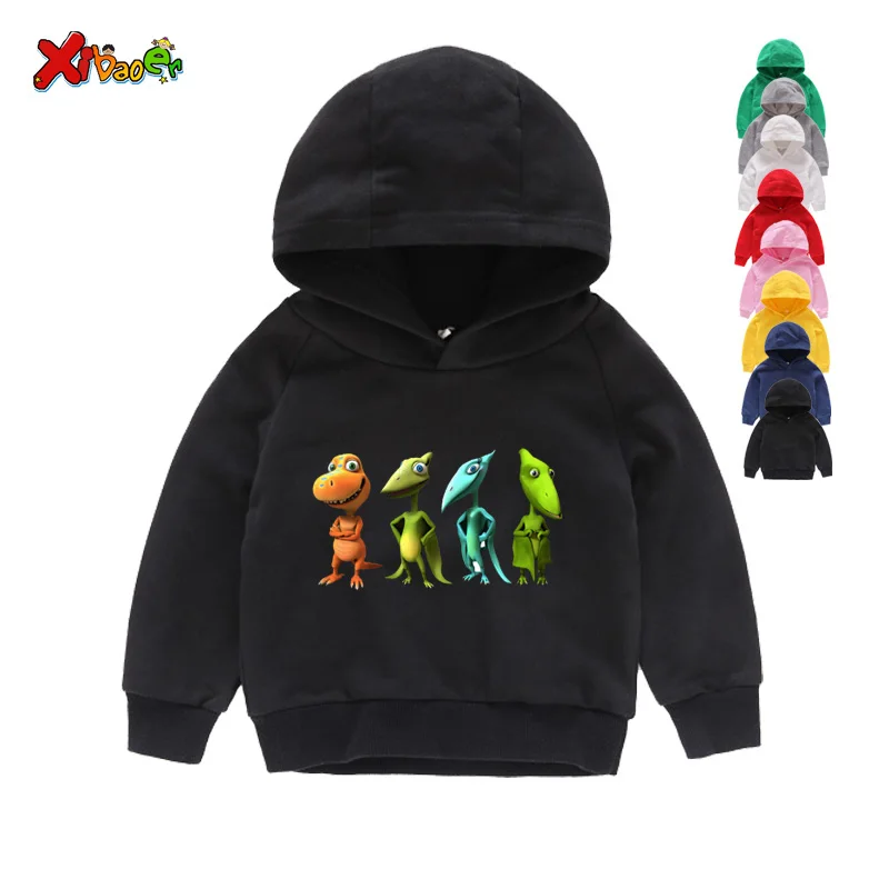 

BOYS Long Sleeves Pterosaur Hoodies Boys Cartoon Pterosaur Print Hoodies Sweatshirts Kids Winter Long Sleeves Blue Hoodies 2T-8T