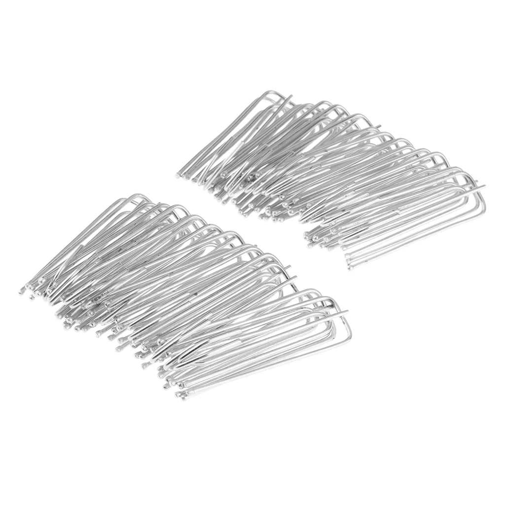 30Pieces Curtain Hooks Clip Tape 4-Prong Pinch Pleat Hanging Goblet Metal/Steel
