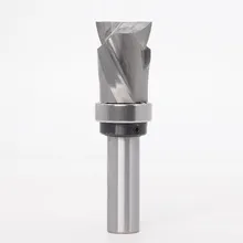 Rolamento superior ultra-perfomance compressão flush guarnição carboneto sólido cnc roteador bit-1/4