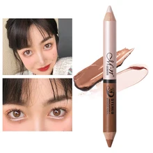 

1pc Dual Purpose Concealer Highlight Pen Nature Brighten Shadow Pen Face Contour Three-dimensional Highlighter Cosmetics Tool