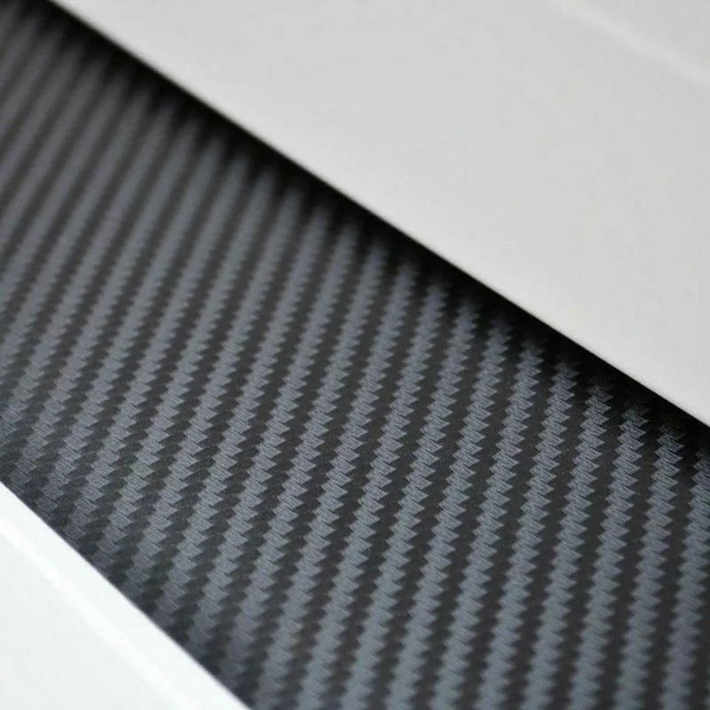 90cm Car Rear Trunk Bumper Carbon Fiber Sticker Anti-Scratch Anti-Collision Protection Cover Strip Trunk Sill Guard Decal