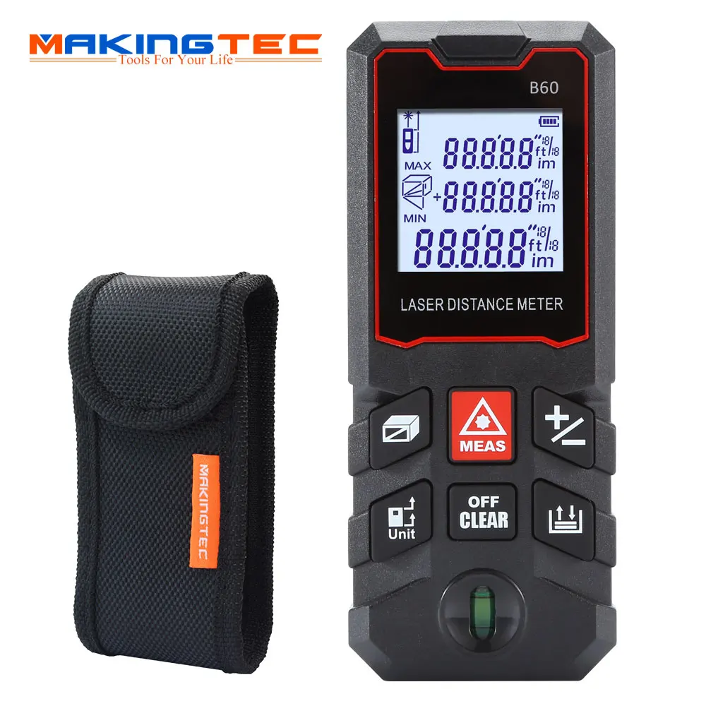 MAKINGTEC Laser Distance Meter 100m Laser Tape Measure Electronic Roulette Digital Measuring Tape Rangefinder with Angle laser rangefinder,distance meter,laser tape measure