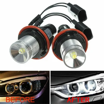 

2x 6000K Angel Eyes Halo 20W CREE LED Ring Marker Bulbs For BMW X5 E39 E60 E63 E61 Motorcycle Headlight Bulb Lamp Car Accessorie