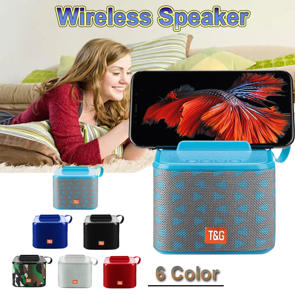 

bleuthoot speaker altavoces pc altavoz ducha TG801 Rechargeable HIFI Portable Wireless Blueteeth Stereo TF Card FM Speaker