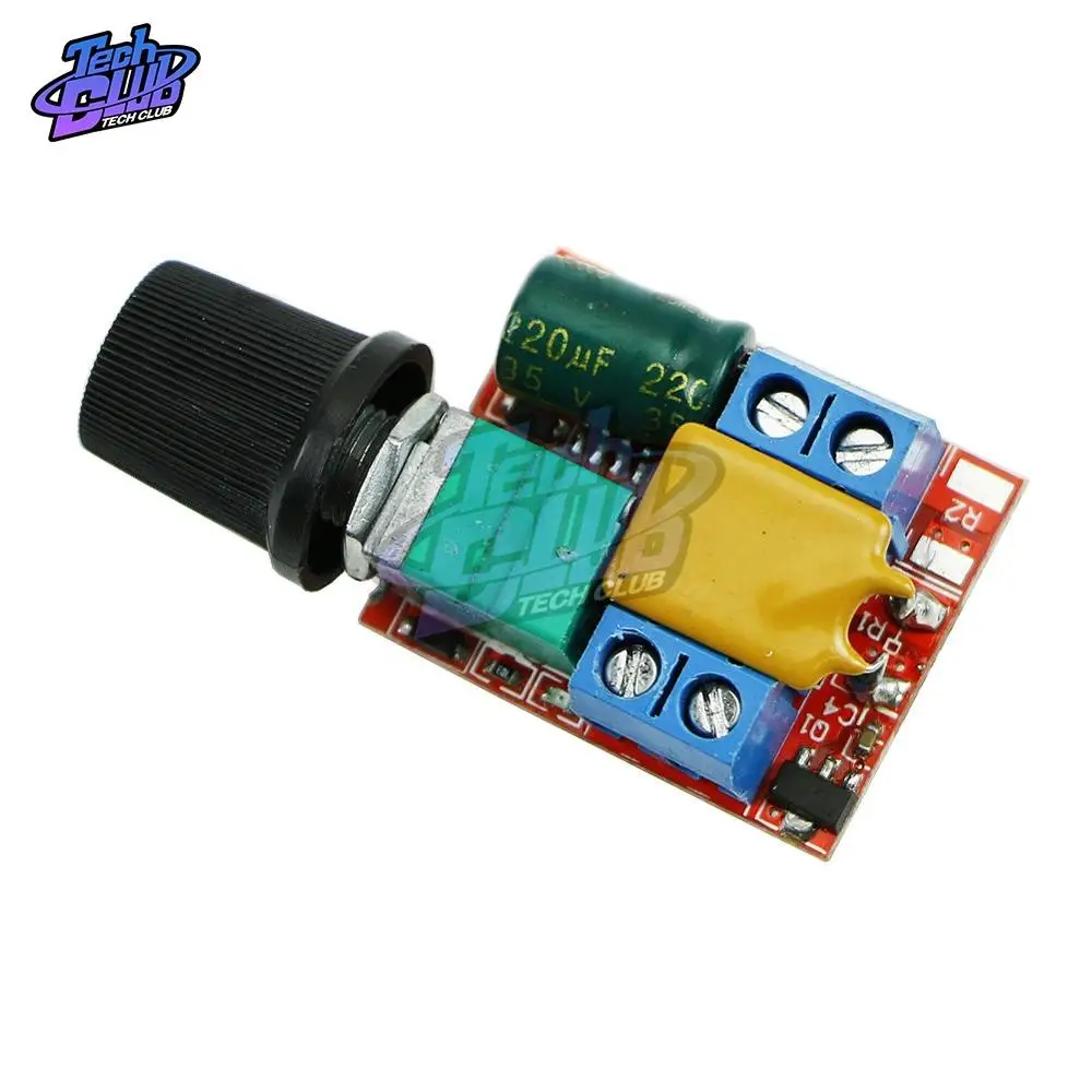 Mini DC Motor DC 3V 6V 12V 24V 35V PWM Speed Controller 90W 5A Motor Speed Control Switch LED Dimmer