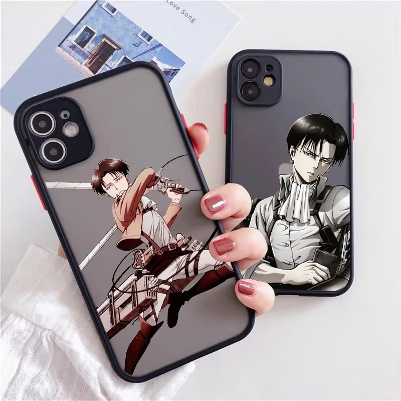 Anime Japanese Allen Attack On Titan Phone Case For Iphone 12 13Mini 11 Pro XS MAX 8 7 6 Plus X SE2020 XR Hard Fundas Coque Case