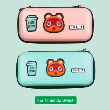 

For Nintendo Switch Animal Crossing Carrying Case Protective Storage Bag Travel Cover Bag with 8 Game Card Slots for Switch