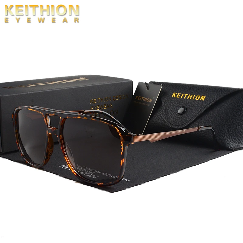 

KEITHION NEW DESIGN Ultralight TR90 Polarized Sunglasses Men Women Driving Square Style Sun Glasses Male Goggle UV400