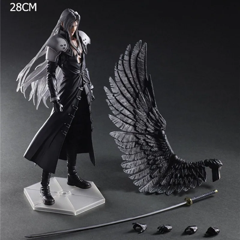 Final Game Fantasy Play Arts KAI, экшн-фигурка Sephiroth Cloud Strife Noctis Lucis Cindy Aurum Squall Leonhart Фигурки Игрушка Кукла - Цвет: 1-with box