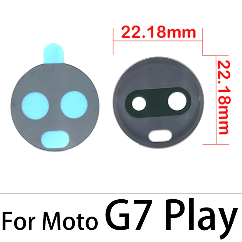 5 шт. заднее стекло для объектива камеры Motorola Moto G7 G8 G9 E7 Play Plus Power Lite One Hyper Fusion E