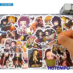 Autocollants de Style amusant Demon Slayer Kimetsu no Yaiba pour enfants, autocollants de bricolage pour téléphone portable, papeterie d'anime 