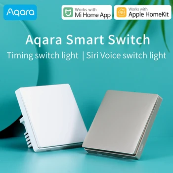 

Aqara Silver/Gold Wireless Smart Wall Switch Single/Zero Fire Light Swich APP Remote Control Intelligent Linkage Smart Switch