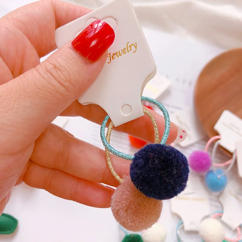 Детские конфеты плюшевые шарики hairties BB девушки резинка Детские резинки для волос конский хвост Зажим Для Волос Аксессуары
