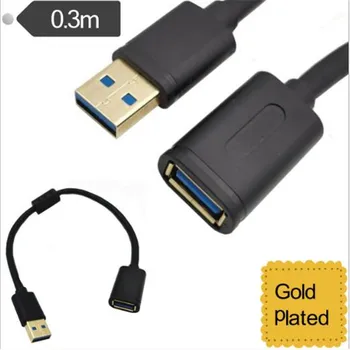 

Usb3.0 mobile computer data line print line high speed hard disk box dynamic hard drive data line / extension line gold plated