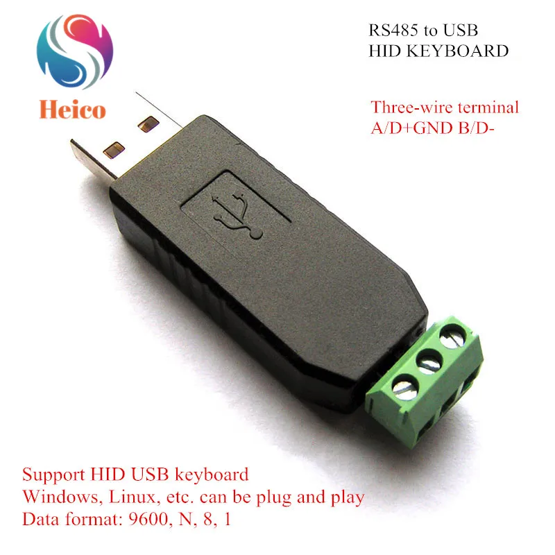 Serial to USB keyboard protocol plug and play RS232 Go to USBHID