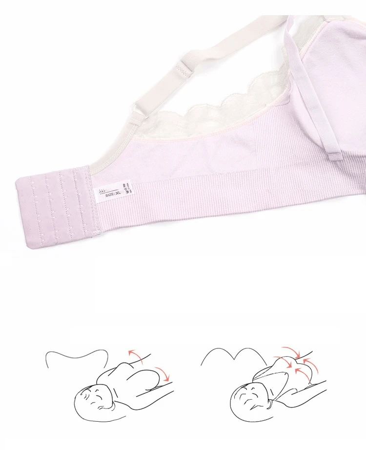 HK относится к китайскому-Бюстгальтер для кормления Одежда для беременных хлопковые бюстгальтеры для грудного вскармливания нижнее белье для кормления для сна молочный шелк
