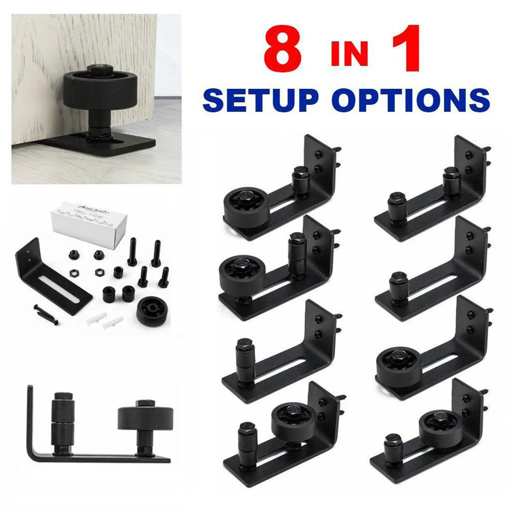 

Practical Door Wall Mount New For Barn Doors Floor Guide Stay Roller Adjustable Carbon Steel Home Garden Supplies