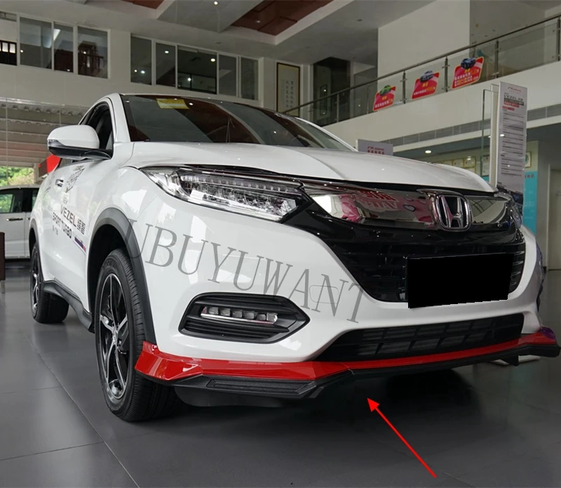 Для Honda HRV VEZEL задний и передний спойлер автомобильный диффузор Бампер протектор украшение опорная пластина бампер крышка
