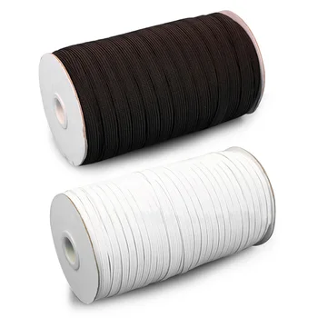 

200 Yards 5mm/6mm Spool Elastic Band for DIY Mask Materials High Elasticity Stretch Rope Cord Sewing Crafts