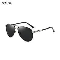 Lunettes de soleil de luxe pour homme et femme, style rétro, pour la conduite et la pêche, de marque, en métal, pour homme 4