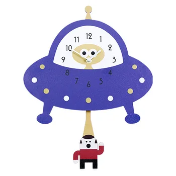 

Creative decorative clocks children's room kindergarten early education cute car cartoon swing wall clock Christmas gift