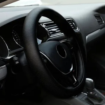 

Car steering wheel cover artificial leather diameter 38cm for Ford Focus Fusion Escort Kuga Ecosport Fiesta Falcon EDGE/Explorer