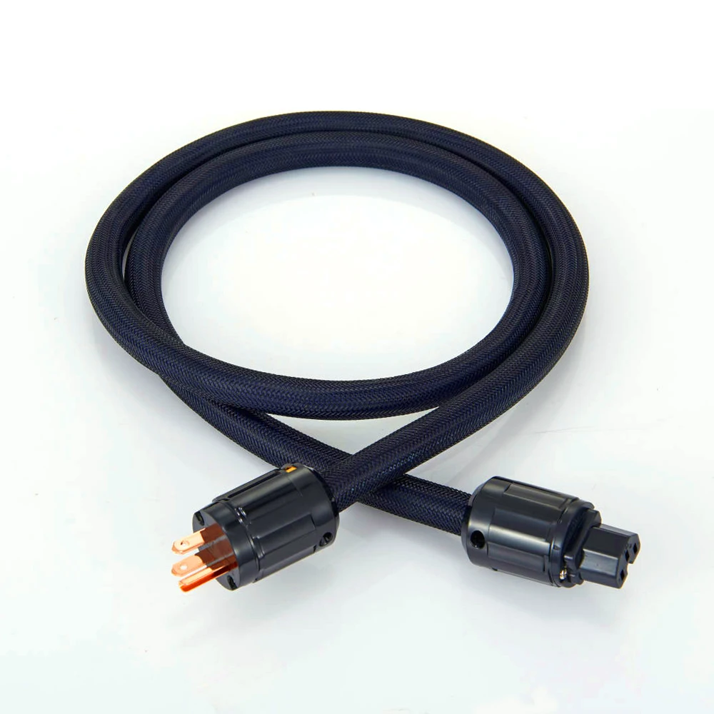 

D5032 High Quality Pure Copper US Power Cable with p-029+c-29 HIFI US Plug Extension power cable