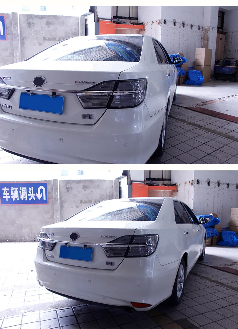 Автомобильный Стайлинг, задний светильник, аксессуары для Toyota Camry, светодиодный задний светильник s-17 V55 Camry, задний светильник, задний фонарь, DRL+ тормоз+ Парк+ сигнал