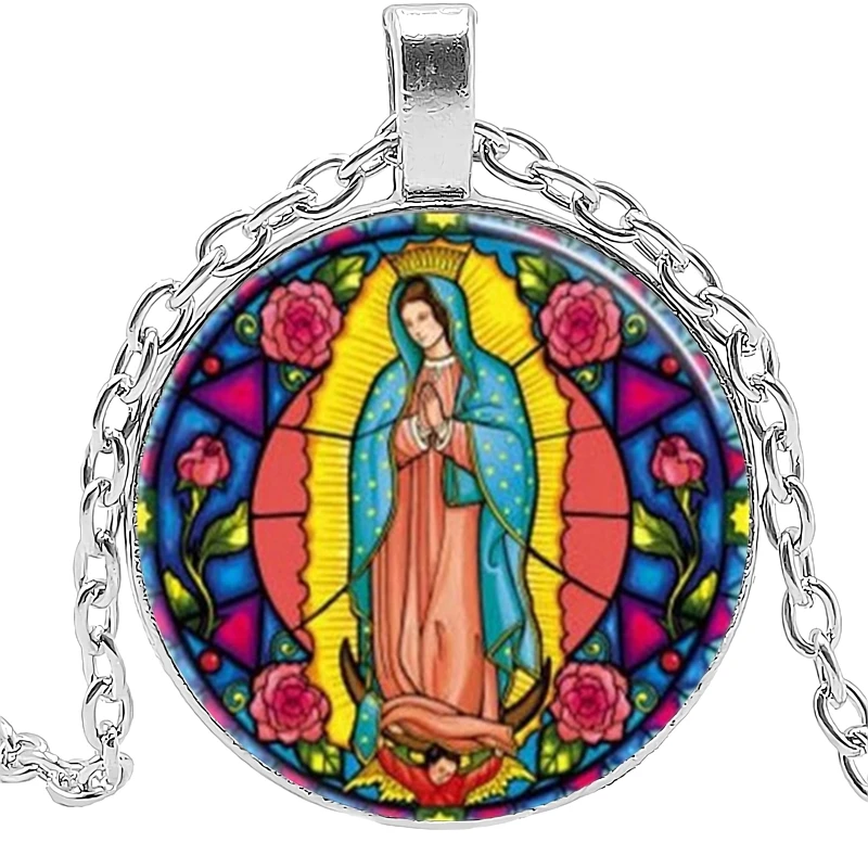 2019 новое ретро девственные ожерелье Гваделупа Девы Марии Священное Сердце
