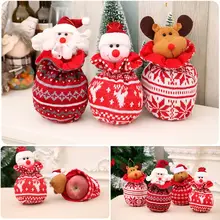 Рождественская сумка для конфет, подвеска для детей, друзей, рождественский подарок, вечерние украшения для елки, F42A