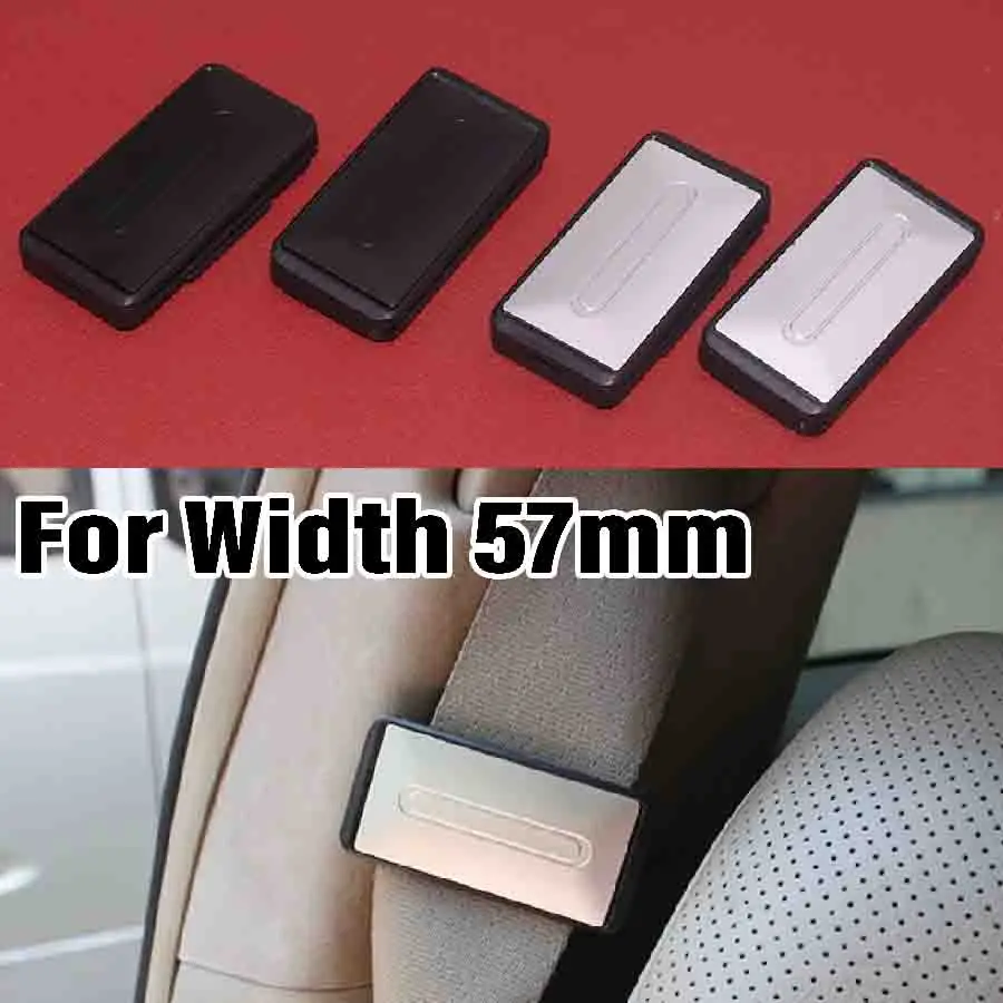 2x Universal Adjustable Car Safety Seat Belts Holder Stopper Buckle Clamp Portable Vehicle