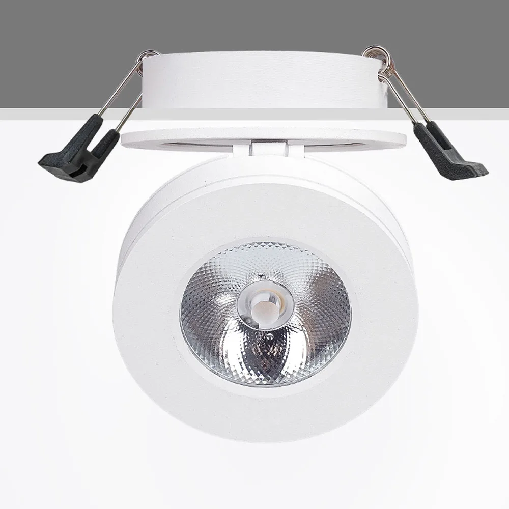 

LED downlight 5W Foldable dimmable Recessed rotatable built in COB Spot light Surface mount Downlight 110V 220V