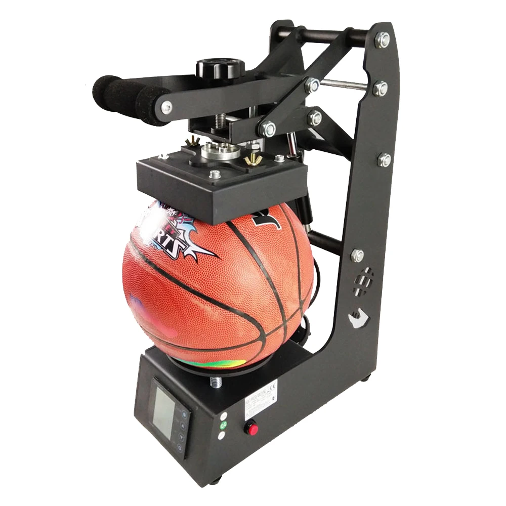 Direct pressure type arc surface football basketball printing sign printing heat transfer ball machine