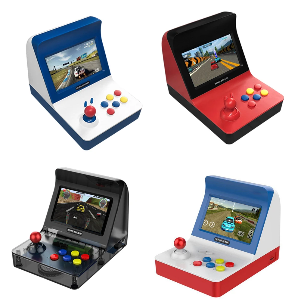 A8 Ретро аркадная игровая консоль 4,3 "экран игровой компьютер двойные геймпады встроенный 3000 игр Поддержка TF карты AV Out подарки для детей
