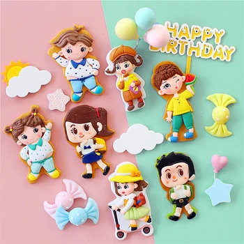 

Happy Summer Sunshine Cloud Candy Boy Girl Happy Birthday Cake Topper Kid Party Supplies Cake Decorating