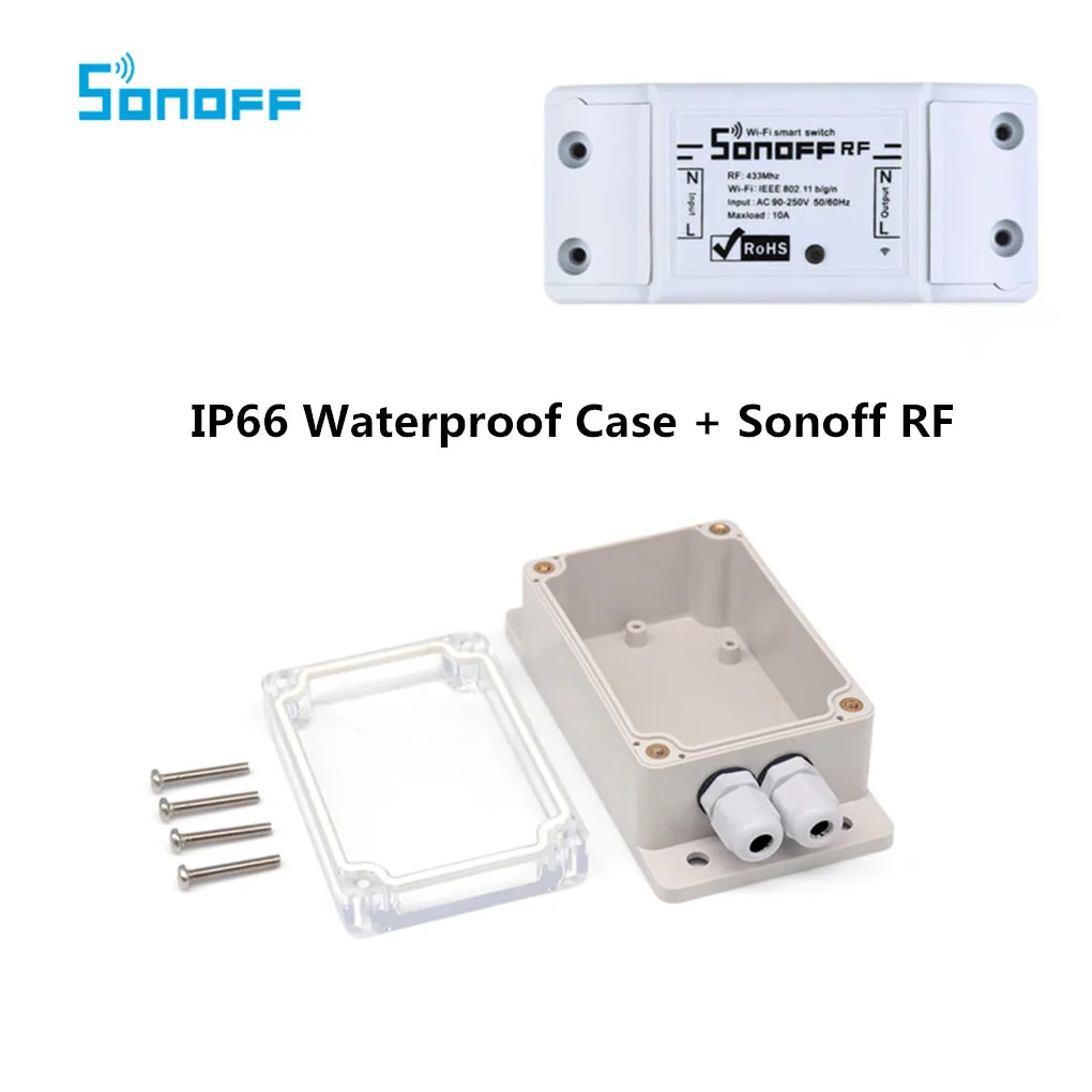 SONOFF IP66 водонепроницаемый чехол для Sonoff Basic Wifi Switch/POW/DUAL/TH16/G1 умный дом - Комплект: NO.3