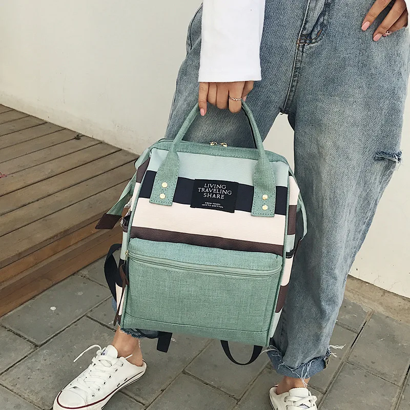 

Hot Selling Diaper Bag Multi-functional Large-Volume MOTHER'S Bag Lightweight Oxford Cloth Pregnant Women Nursing Travel Milk In