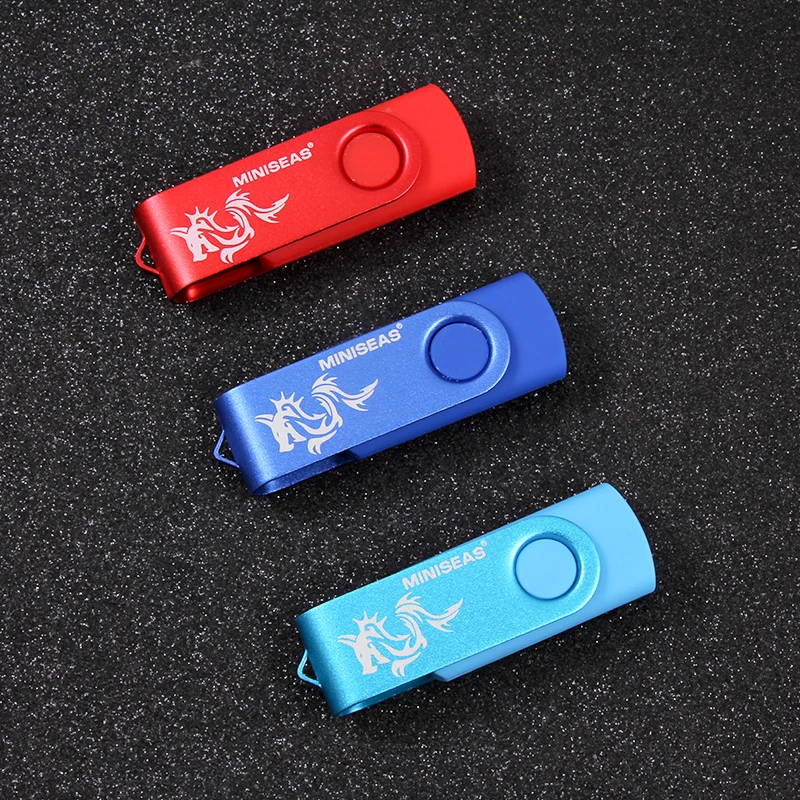 Usb флеш накопитель 9 цветов Miniseas Dragon Mini 128 Флешка 32 память cle 64GB флешка 2 0 с кольцом