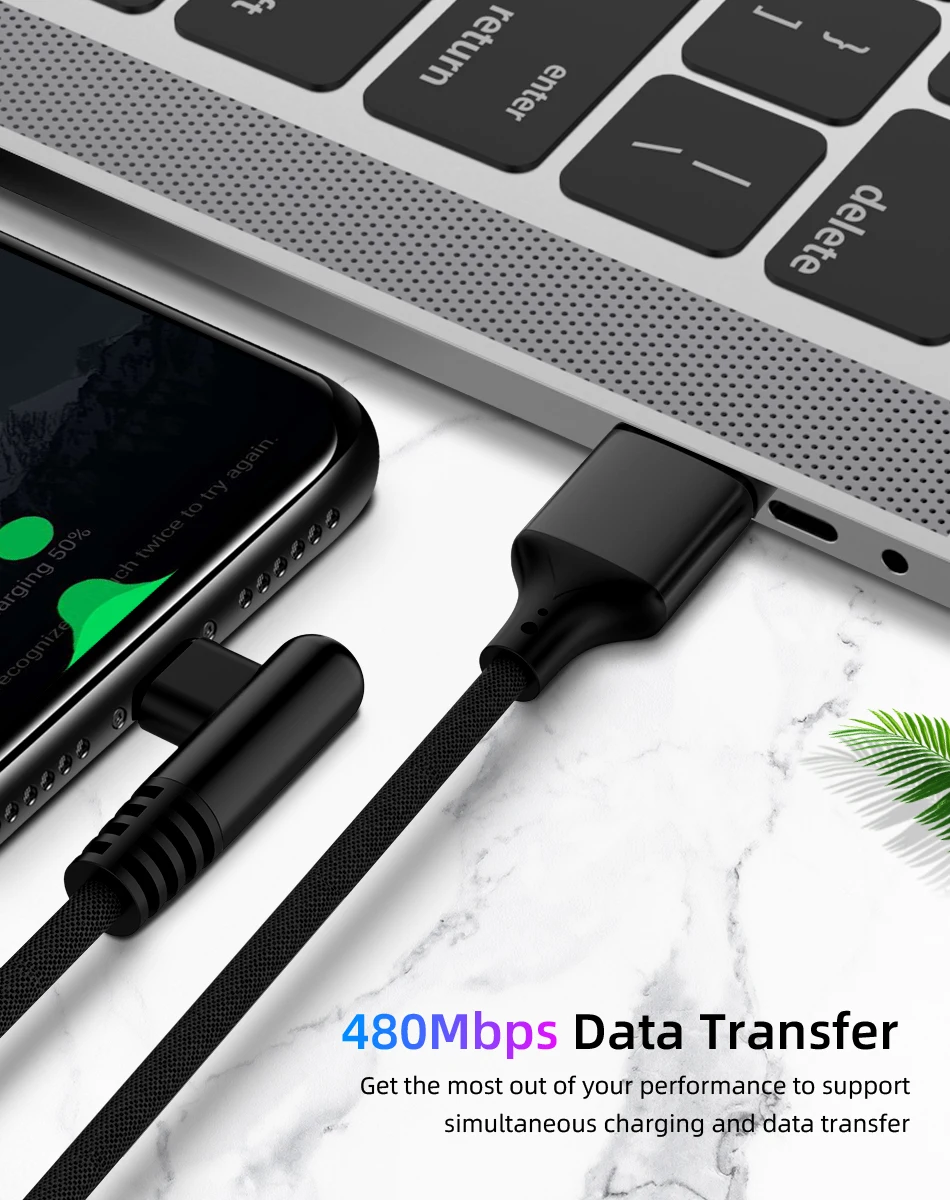 USB Cable Type C 2.4A Fast Charging Type-C USB Cable USB C Data Cord For Samsung S10 S9 S8 Note 9 8 Huawei Xiaomi mi6 mi mi9