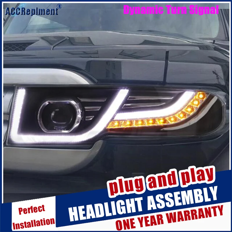 2007-2013 Car Styling for FJ Cruiser Headlights New FJ150 LED HEADLAMP drl Lens Double Beam HID KIT Xenon led | Автомобили и