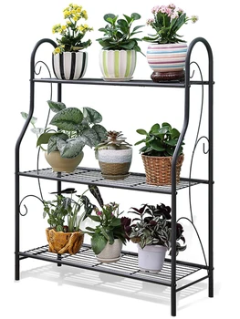 

Ground Flower Wearing, Wrought Iron Layers Of The Sitting Room, Balcony Flowerpot More Than Other Meat Showy