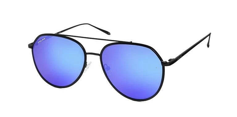 Gafa de sol POLAR CLUB 1 76/C NEGRO/ESPEJO AZUL POLARIZADO