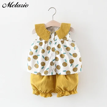 

Melario Casual Baby Clothing Sets Summer Fruit Print Kids Sets 0-2 Years Old Cute Girl 2PC Clothes New Arrived Girls Outfit Sets