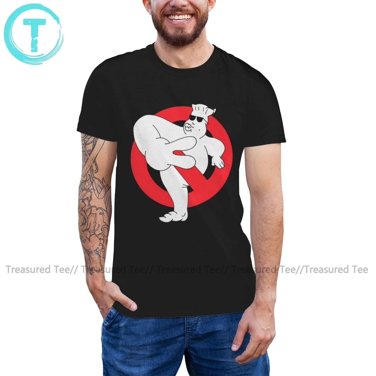 Футболка Ghost Busters футболка Guido Buster S милая с принтом Мужская короткими рукавами из