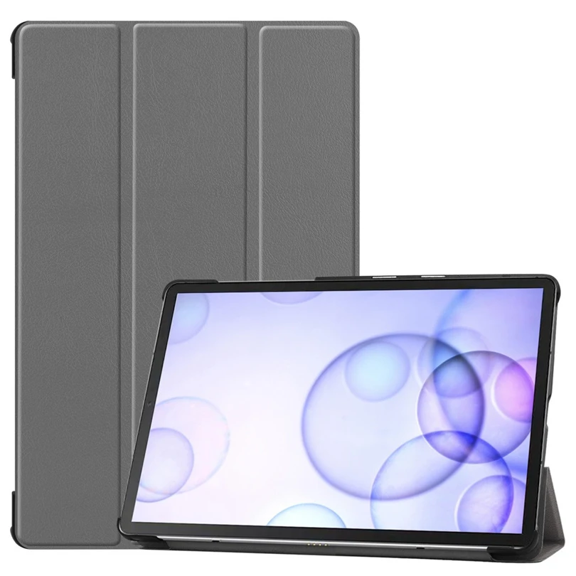 Чехол для планшета Samsung Galaxy Tab S6 10 5 2019 три раза Стенд кожаный чехол дюймов SM T860 T865